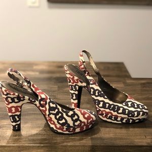 Colin Stuart Fabric Heels